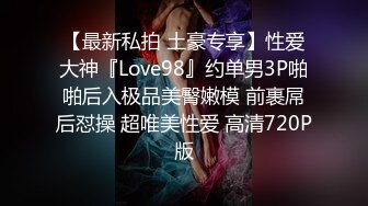 【最新私拍 土豪专享】性爱大神『Love98』约单男3P啪啪后入极品美臀嫩模 前裹屌后怼操 超唯美性爱 高清720P版