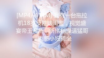 [MP4/ 414M] 我有一台拖拉机18岁反差婊闺蜜，视觉盛宴帝王视角，新搭档操逼猛哥，肉感小妞骑坐